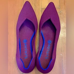Rothy’s The Point Flats - Washable - Plum - Size 11